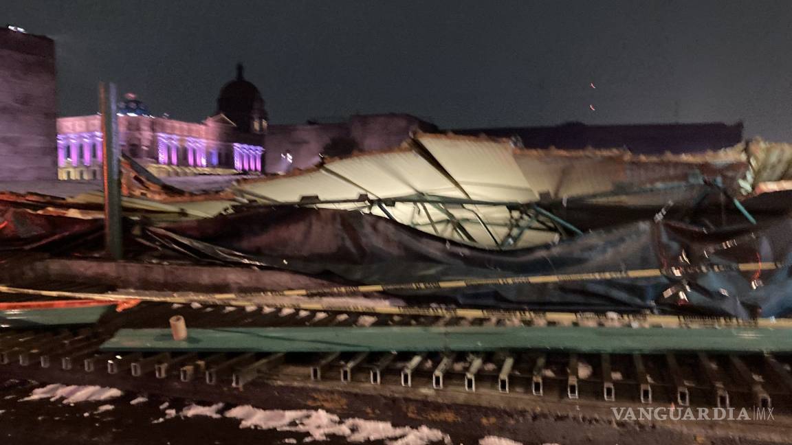 $!Tlaloc deja caer toda su furia contra el Templo Mayor con fuerte aguacero y granizada (fotos)