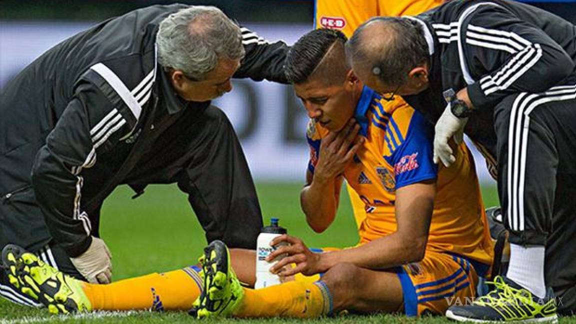 Tigres pierde a Hugo Ayala por dos meses; sufre doble fractura de mandíbula