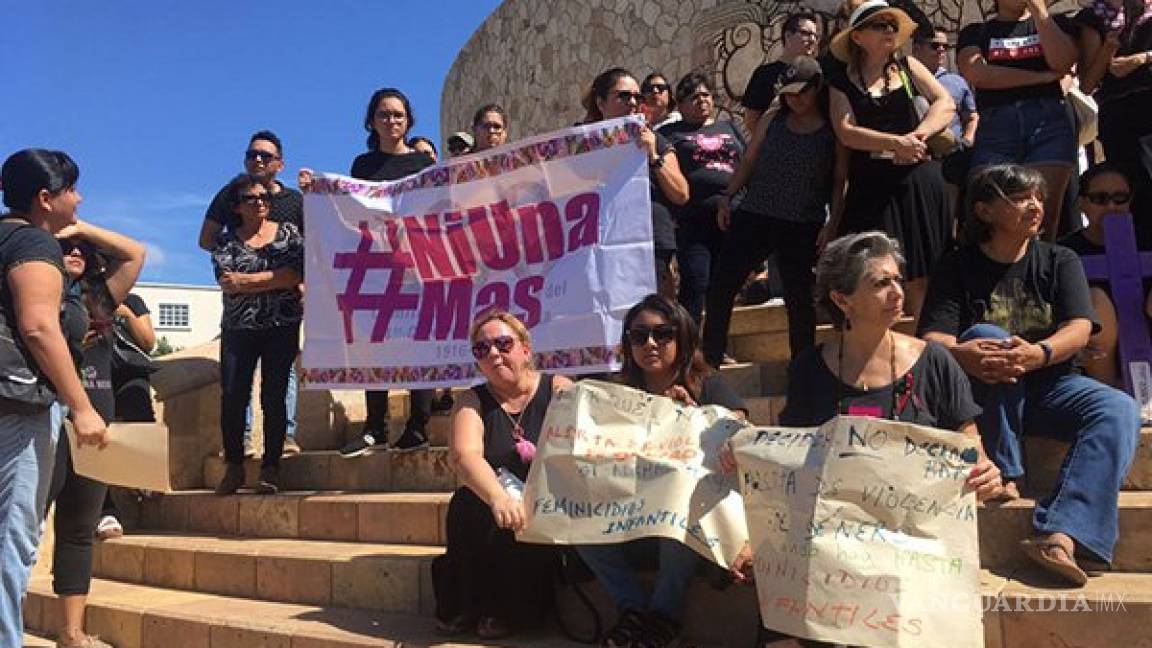 Protestan en Yucatán por feminicidio y violación de una niña
