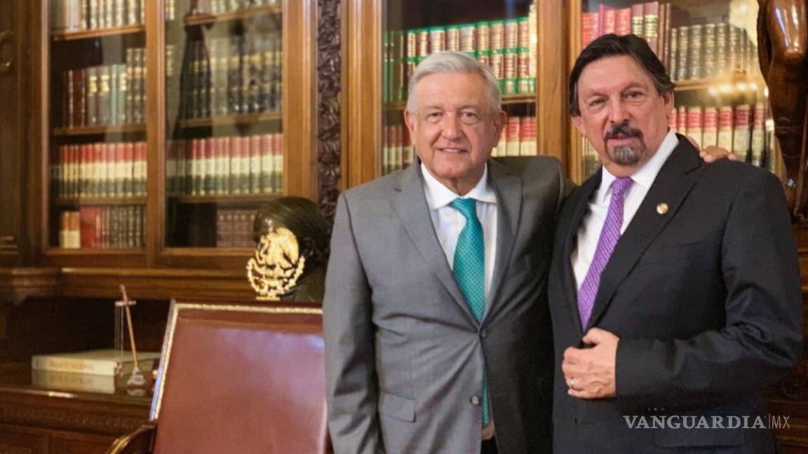 AMLO se reúne con Gómez Urrutia en Palacio Nacional