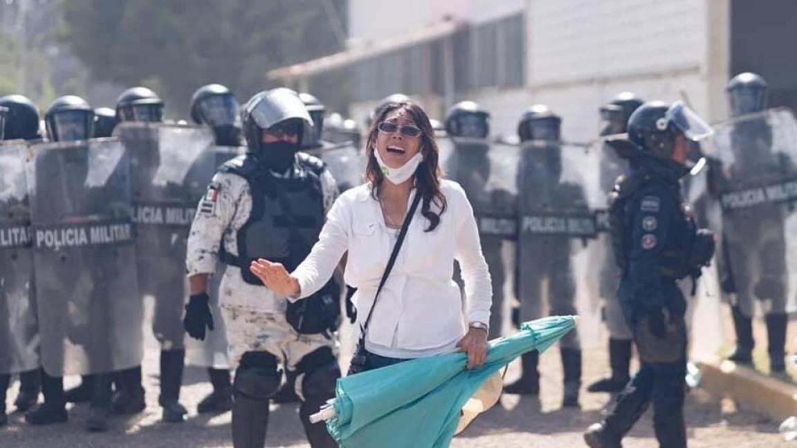 $!AMLO señala a Gustavo Madero tras protesta en presa La Boquilla