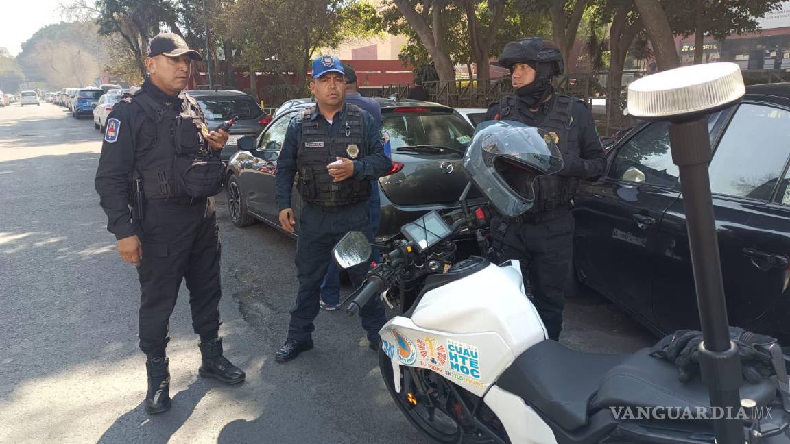 $!SSC atiende nueva amenaza de bomba en juzgados de alcaldía Cuauhtémoc, CDMX