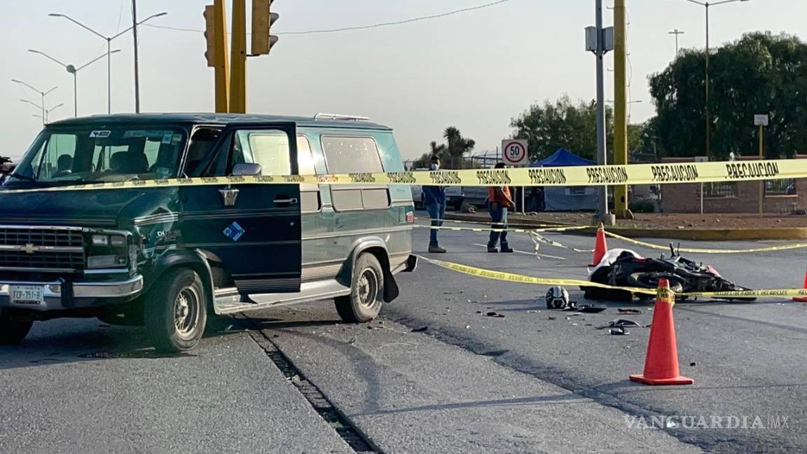 Fallece motociclista en accidente afuera de GM en Ramos Arizpe