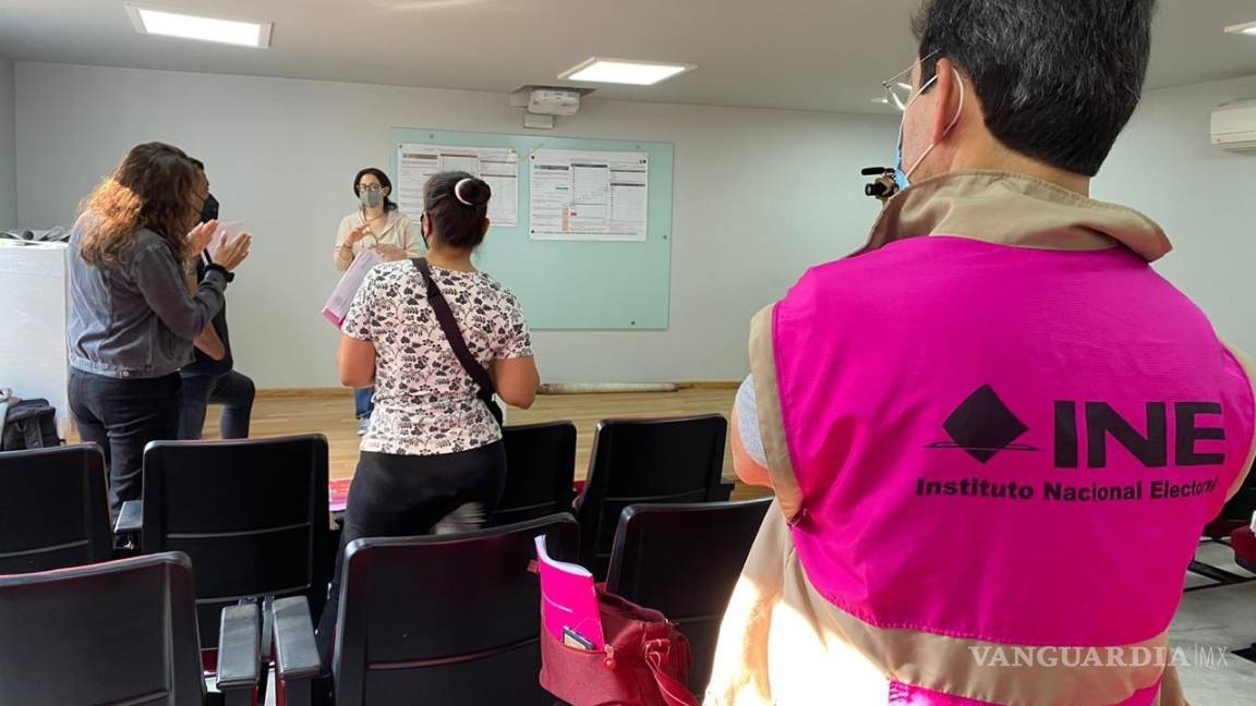 Más del 90 por ciento de funcionarios de casilla ya fue capacitado para la elección judicial: INE Coahuila