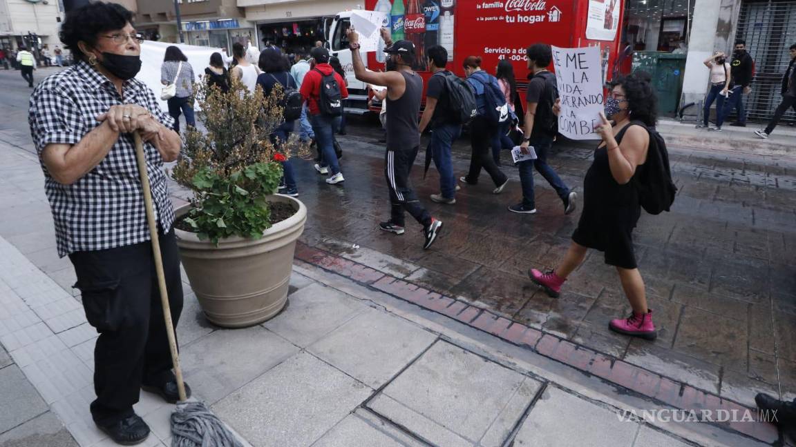 Protestan contra aumento al transporte público en Saltillo