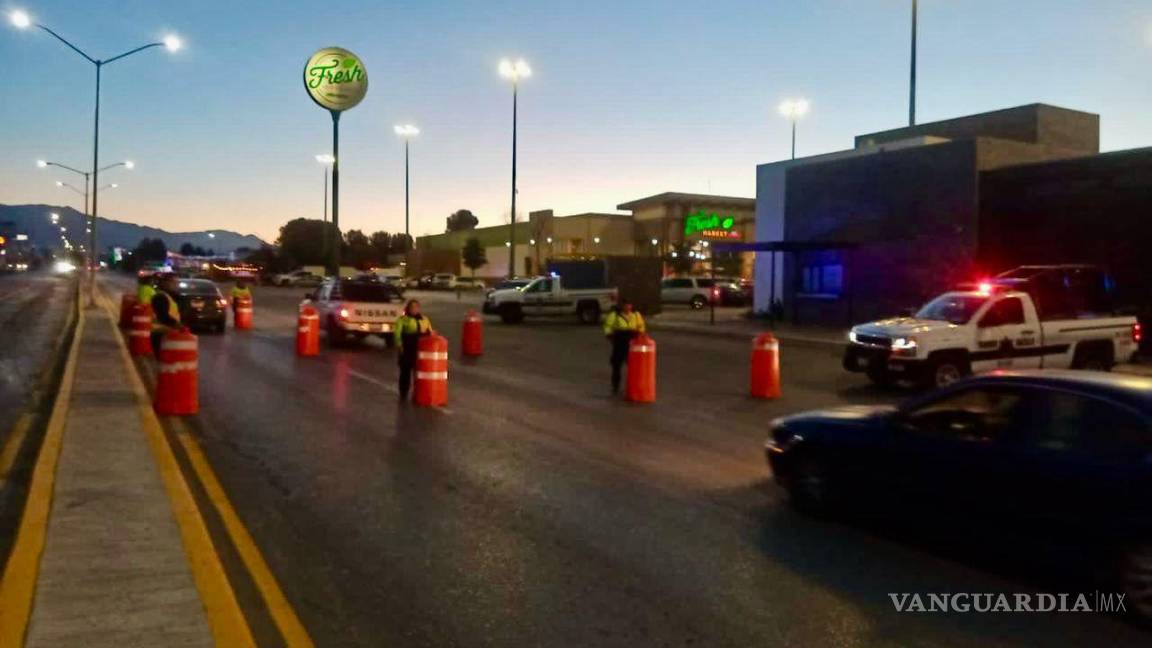 Refuerzan vigilancia vial en calles de Saltillo, para evitar una amarga Navidad
