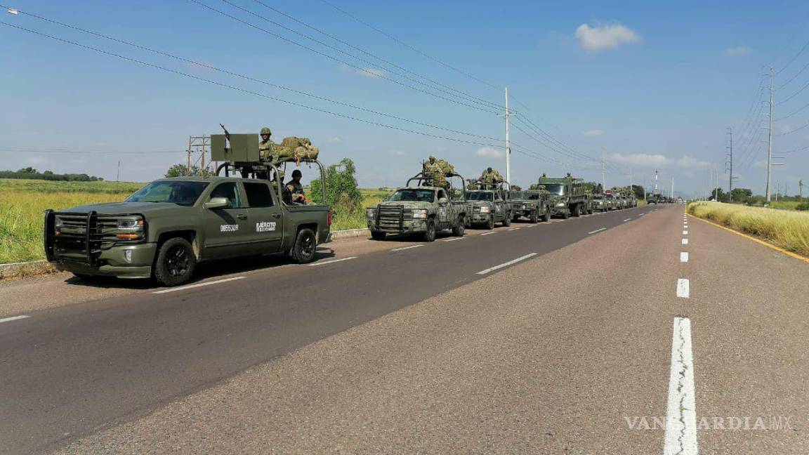 Llegan a Sinaloa 300 elementos del Ejército, para reforzar seguridad