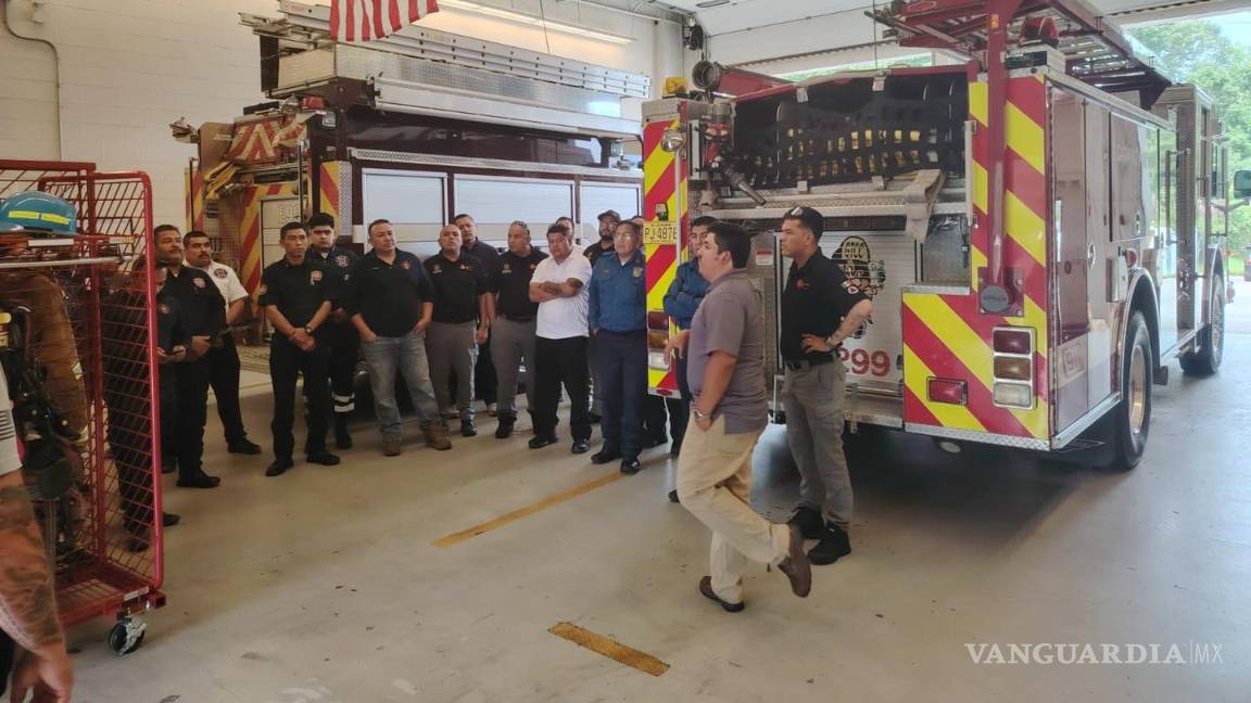 Capacitan en incendios a Protección Civil y Bomberos de Torreón en Carolina del Norte