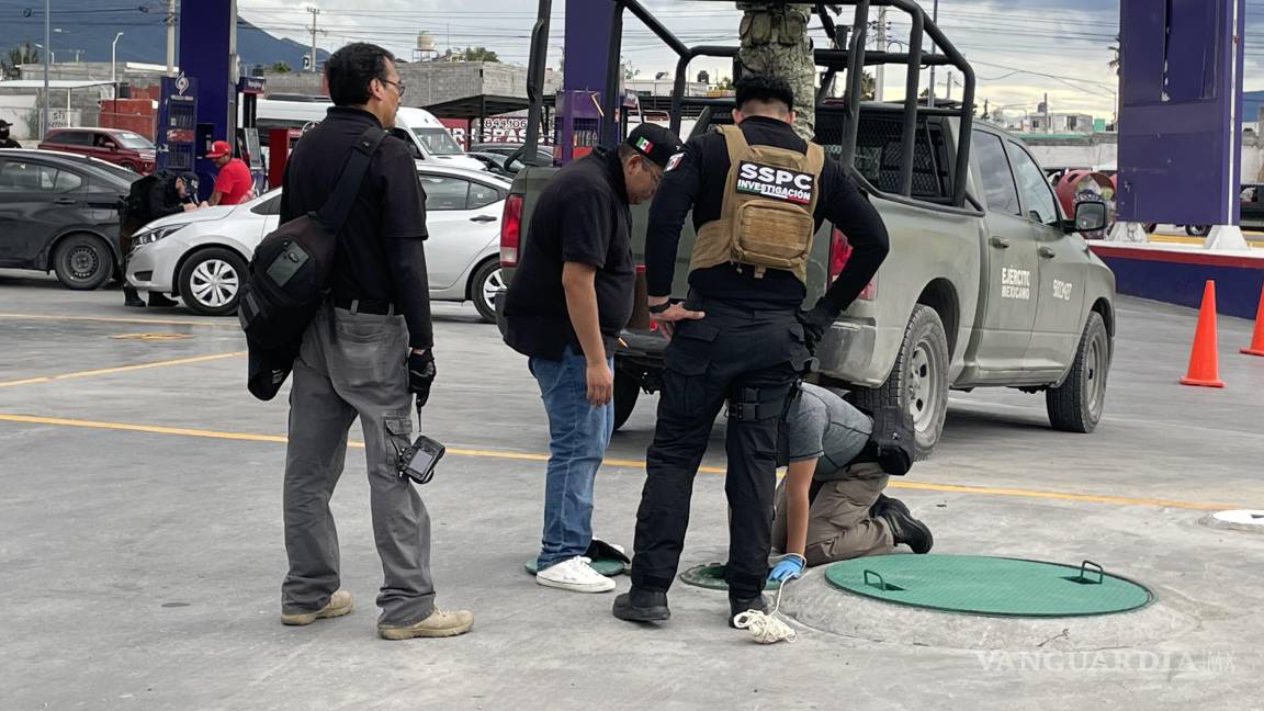 Realizan cateos simultáneos en tres gasolineras de Saltillo