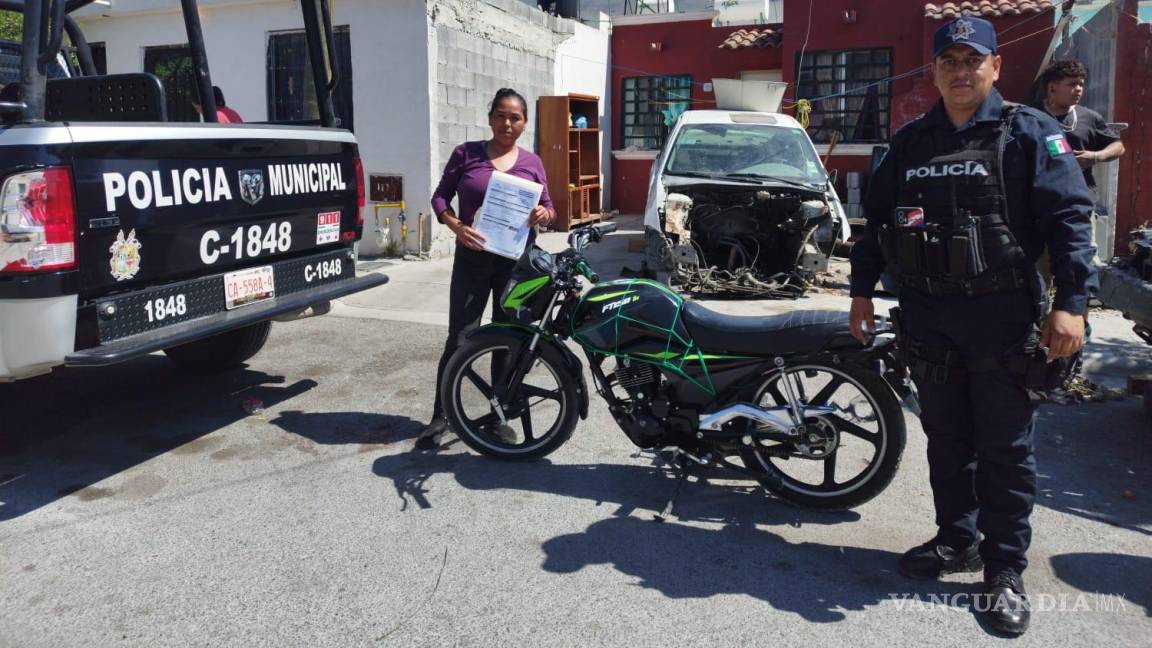 Recuperan motocicletas robadas en Saltillo