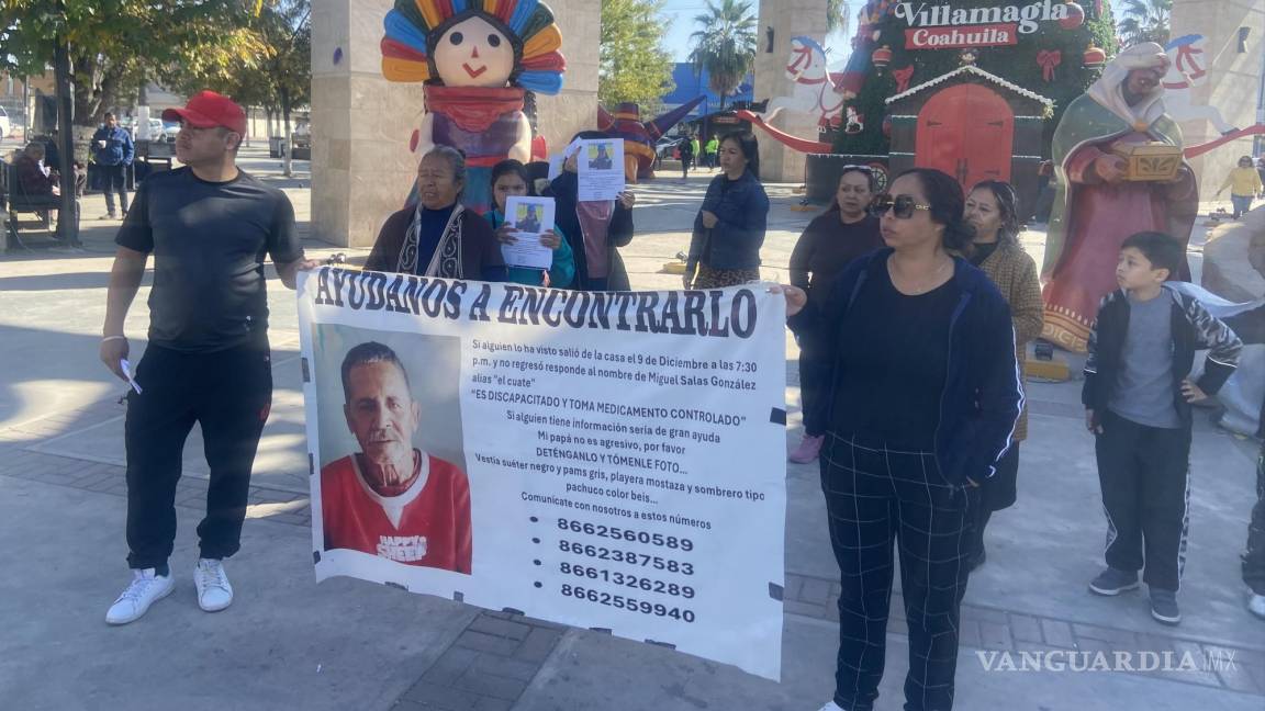 Familia de Miguel Salas clama por intensificar búsqueda tras 24 días de su desaparición en Monclova