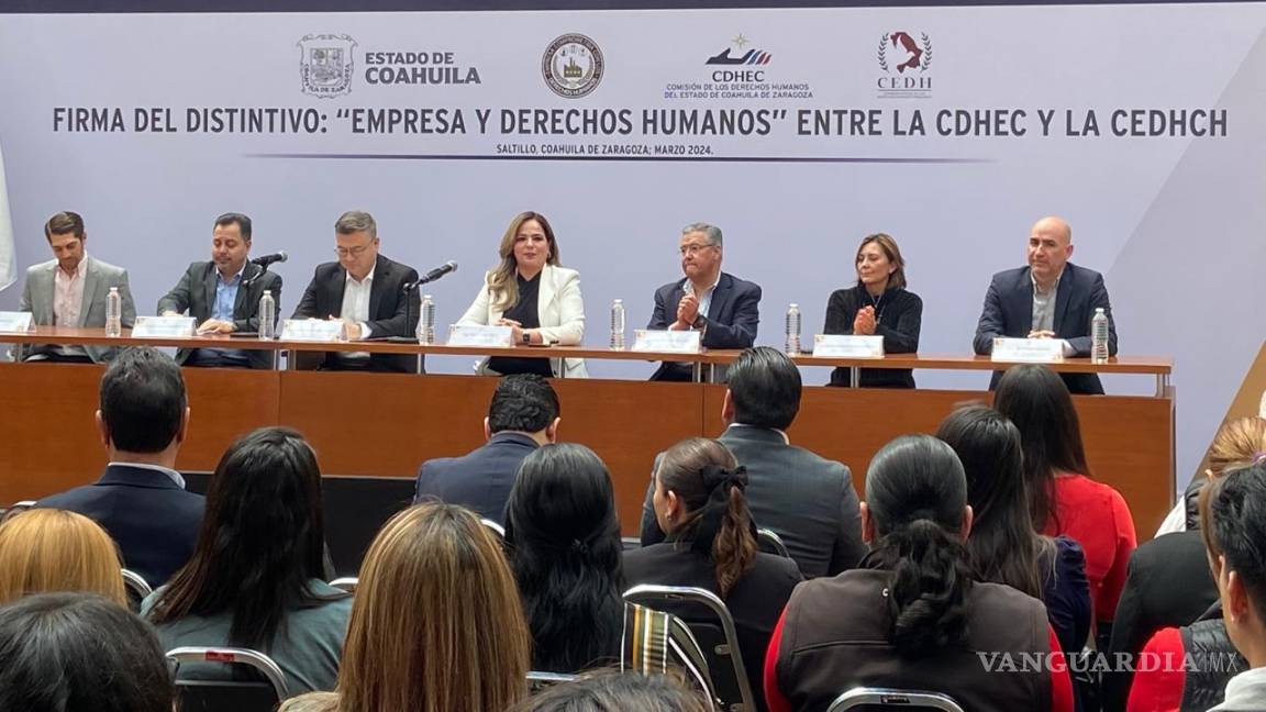 Crean distintivo para reconocer a empresas que promuevan los derechos humanos en Coahuila