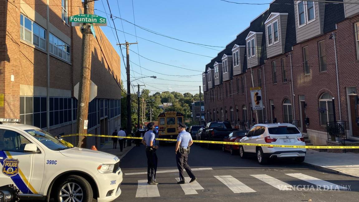 Reportan tiroteo en escuela de Filadelfia; deja un muerto y cuatro heridos