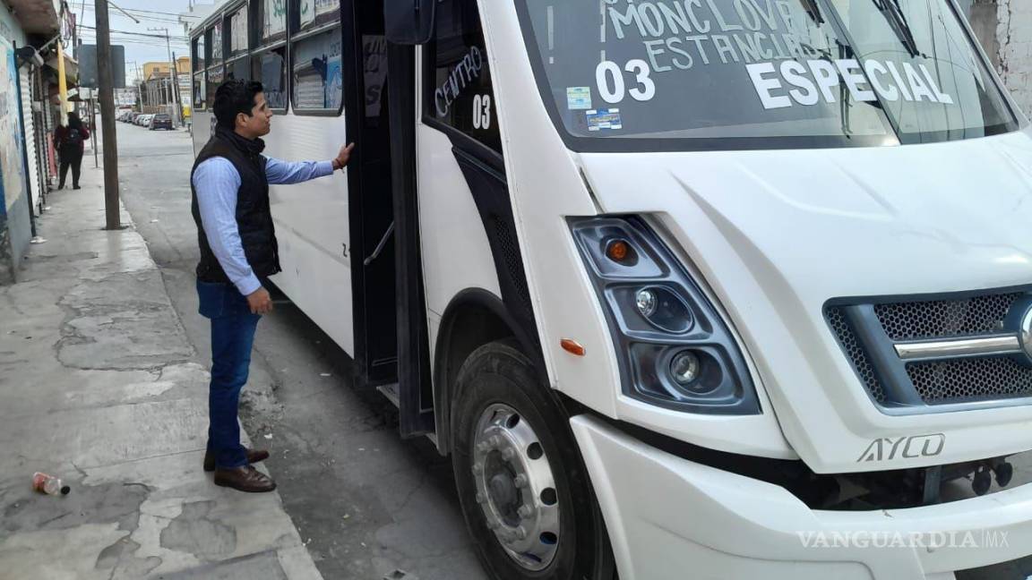 Delegación de Transporte supervisa rutas Intermunicipales en Monclova