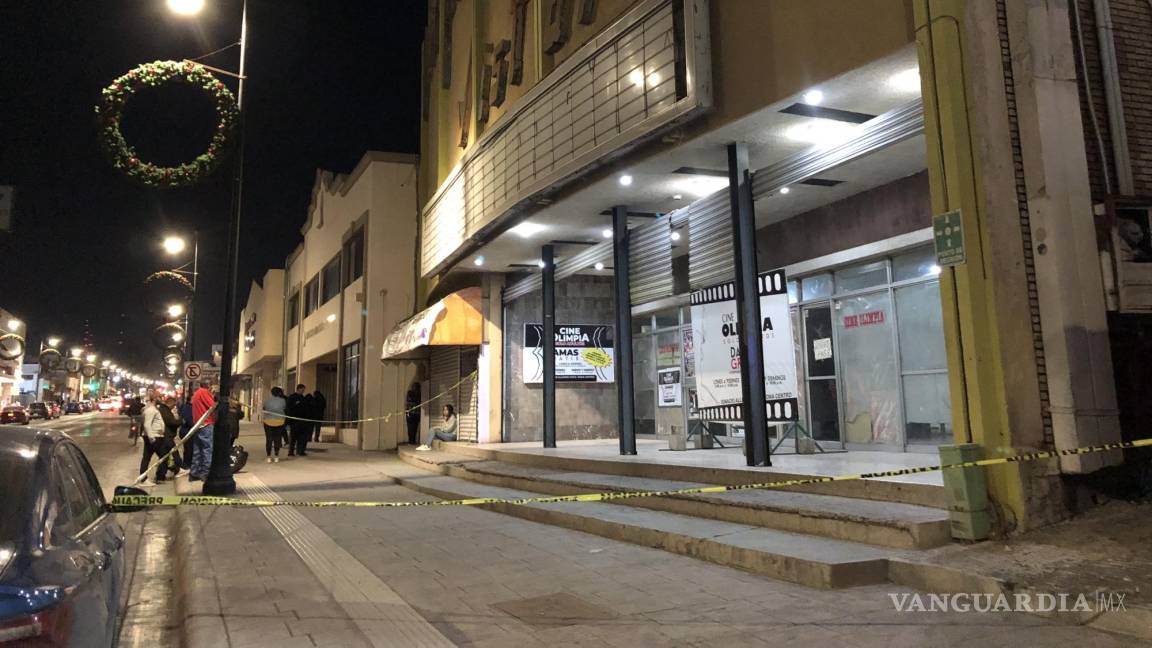 Hombre pierde la vida dentro del cine Olimpia, en pleno Centro de Saltillo
