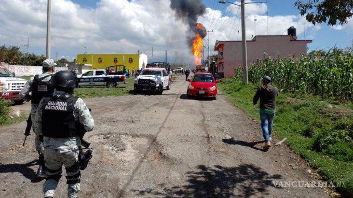 $!Fuerte explosión en presunta toma clandestina de gas en Amozoc, Puebla