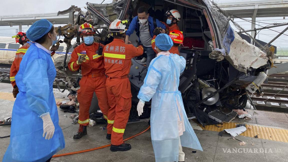 Se descarrila tren bala en China, hay un muerto y 8 heridos