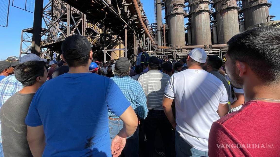 $!Obreros de AHMSA amenazan con apagar Coquizadora en planta 1 si no reciben pagos