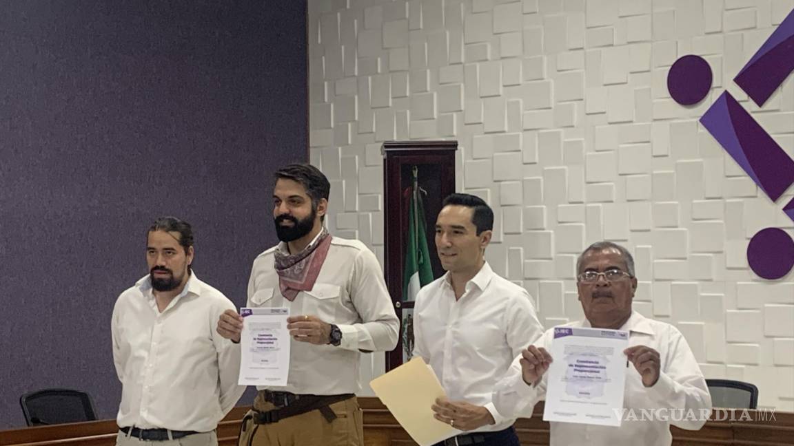 Entrega Morena constancia de diputados plurinominales de Coahuila a Antonio Attolini y Luis Ponce