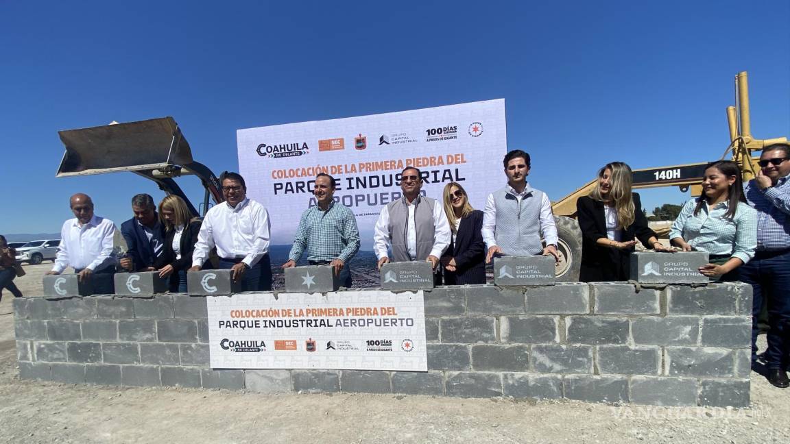 Colocan primera piedra de Parque Industrial ‘Aeropuerto’, en Ciudad Frontera