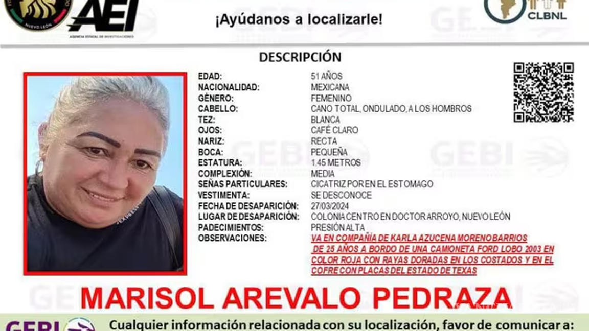 $!Marisol Arévalo Pedraza