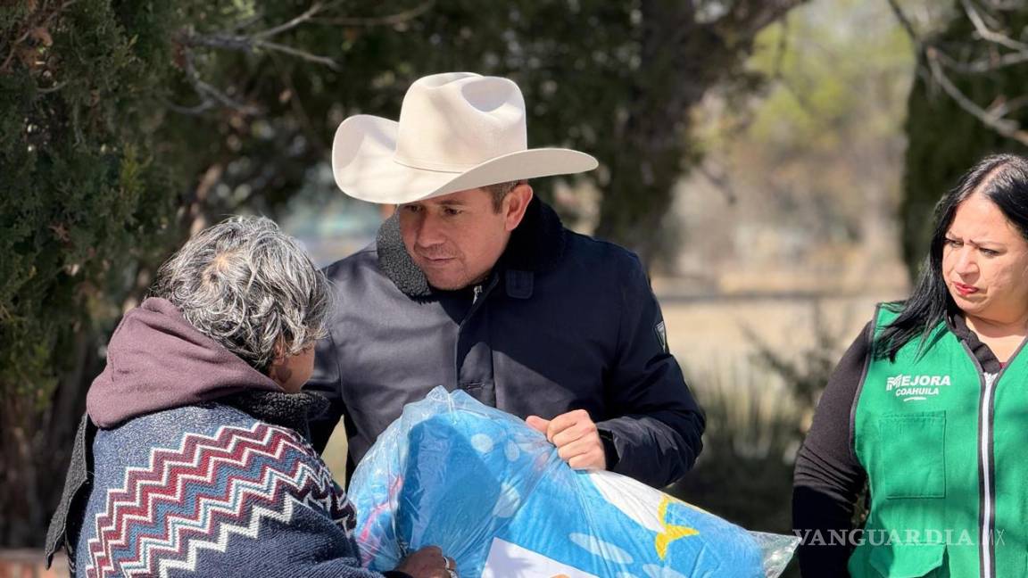 Se suman gobierno y empresas para dar apoyo a hogares de San Buena ante bajas temperaturas