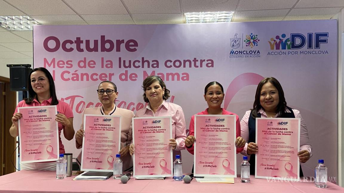 Lanzan campaña ‘Toca tocarte’ en Monclova; buscan prevenir cáncer de mama