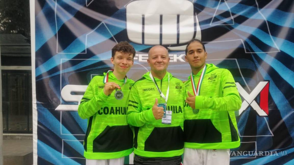 Karatecas coahuilenses se bañan de plata en Serie MX