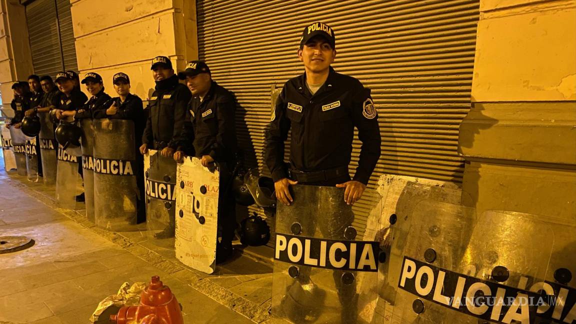 $!Policias en Lima, Perú.