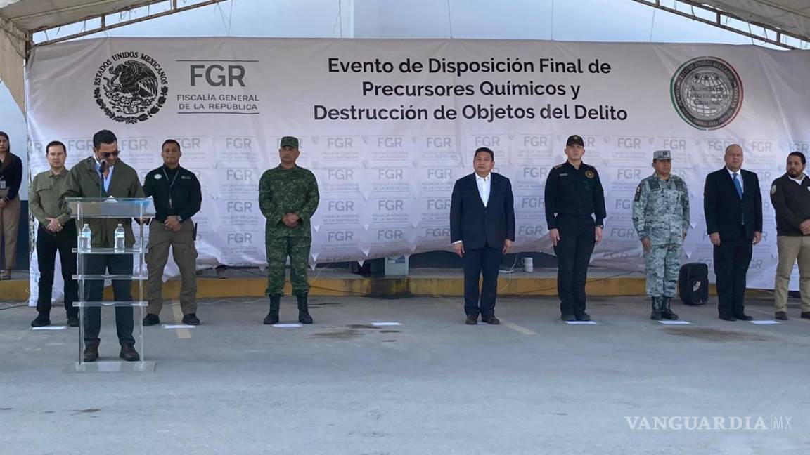 Destruye Fiscalía de Nuevo León seis kilos de fentanilo incautado en Coahuila