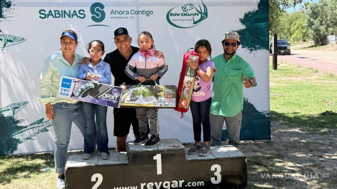 Conquistan niños el río Sabinas en torneo infantil de pesca