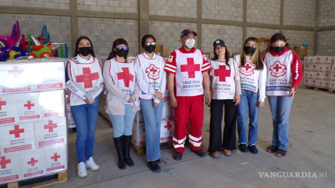 Saltillo: llega cargamento de ayuda humanitaria a la Cruz Roja