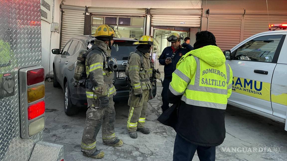 Fuga de gas en lavandería de Saltillo intoxica a dos