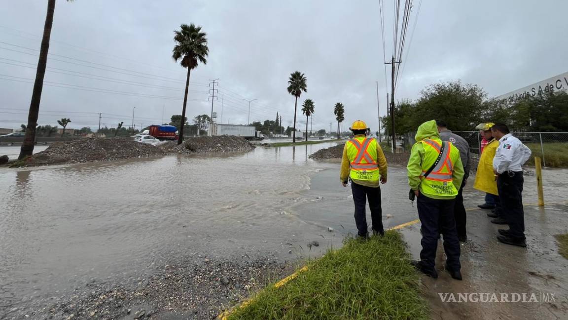 Se registran 15 accidentes por lluvias en Saltillo; no se ha trasladado a personas a albergues