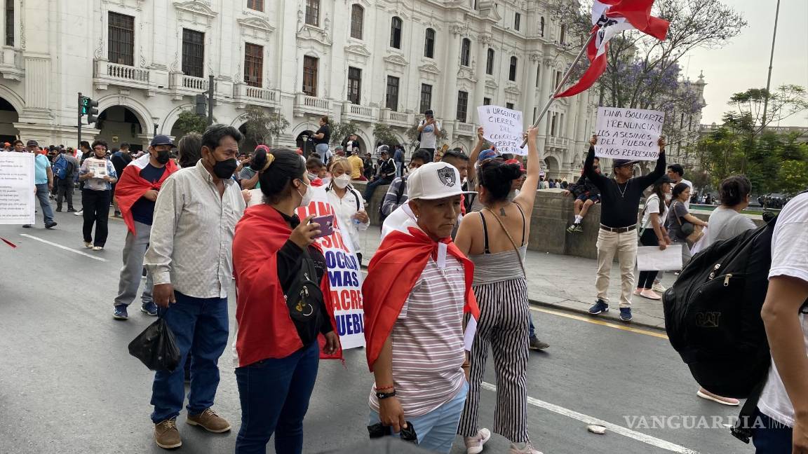 $!Protesta en Lima, Perú.