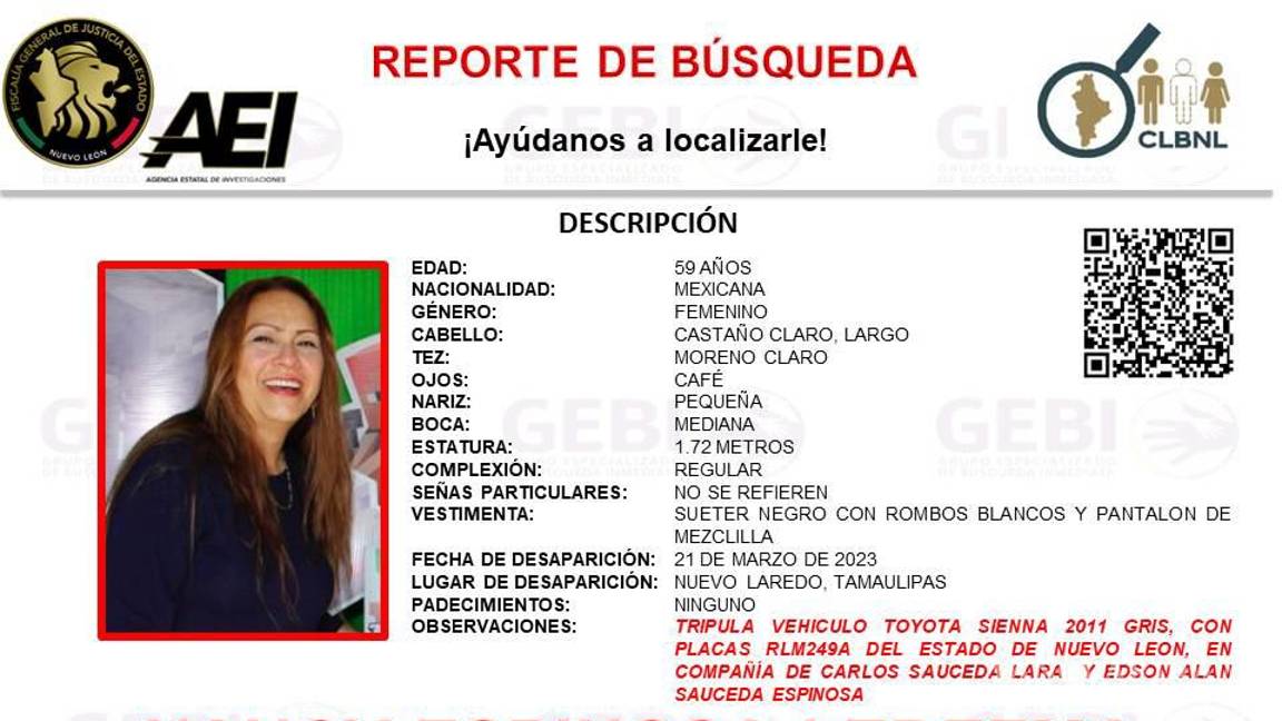 $!Desaparece familia de Monterrey cuando regresaban de Texas, habrían pasado por Tamaulipas