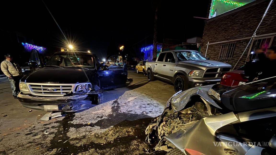 Dormita, invade carril y causa fuerte choque en la colonia Teresitas, en Saltillo