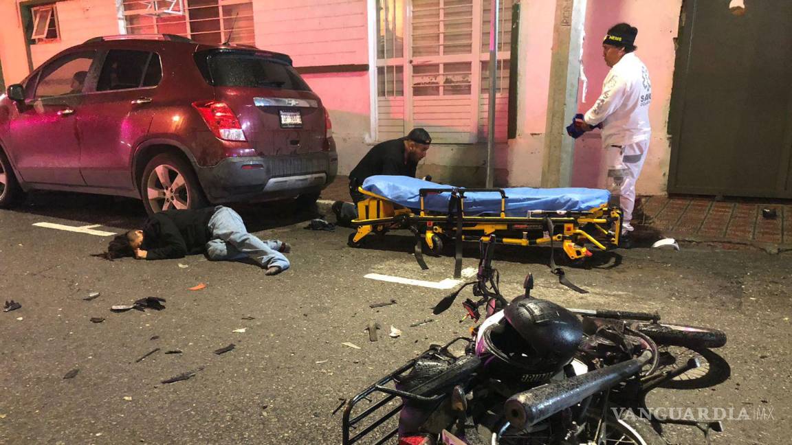 Saltillo: motociclistas resultaron graves tras ser embestidos por ebrio automovilista