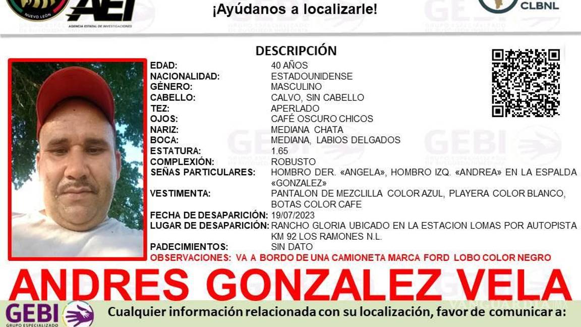 $!Desaparecen tres hombres, uno estadounidense, en Los Ramones, Nuevo León