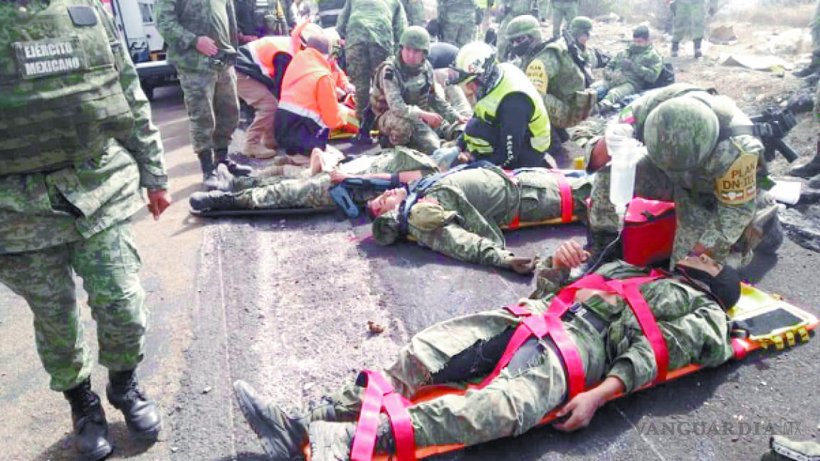 Accidente deja dos muertos y 25 heridos de la Guardia Nacional