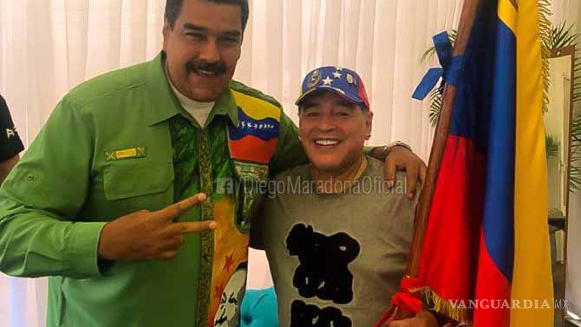 Maradona felicita a Nicolás Maduro y responde a Chilavert