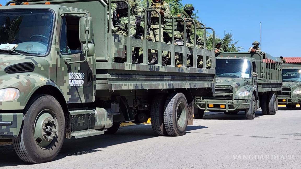 Ejército y Guardia Nacional refuerzan seguridad en Región Laguna de Coahuila