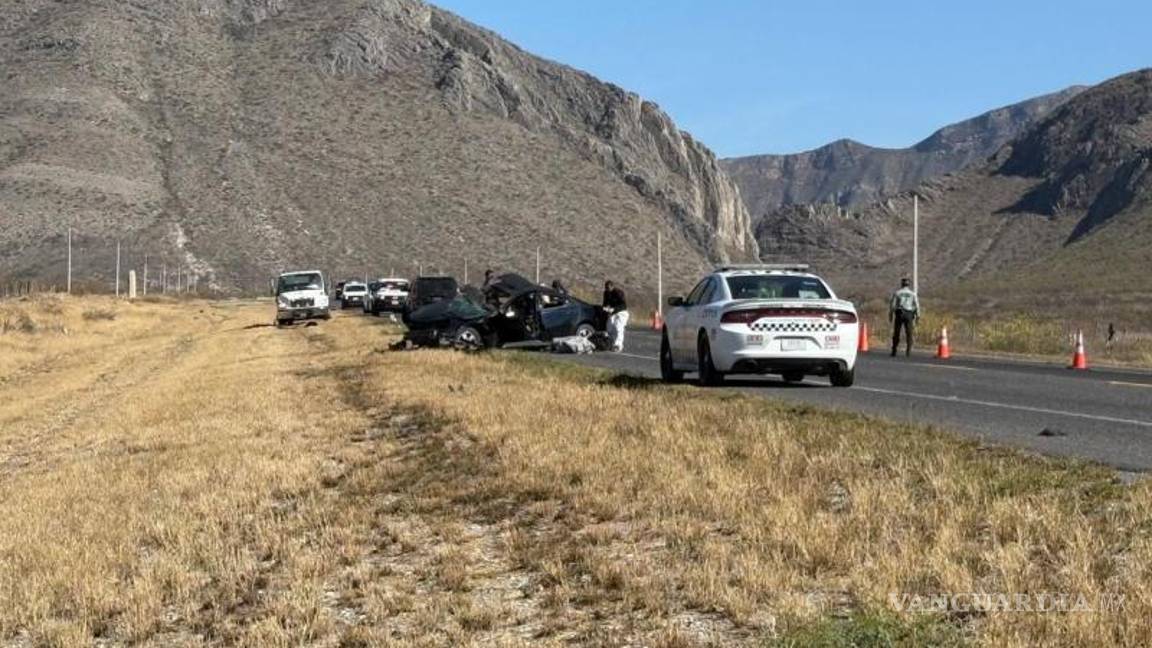 $!Elementos de la Guardia Nacional cerraron parcialmente la carretera 57 tras el accidente.