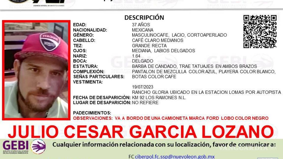 $!Desaparecen tres hombres, uno estadounidense, en Los Ramones, Nuevo León