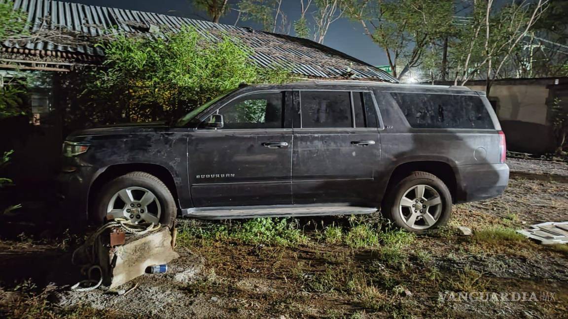 Recuperan vehículos robados en cateo a inmueble sobre carretera Monterrey-Monclova