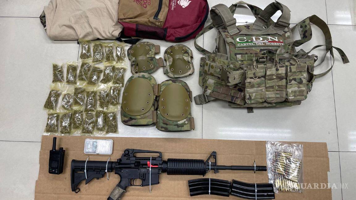 $!Detienen a cinco personas en Nuevo León con armas y drogas