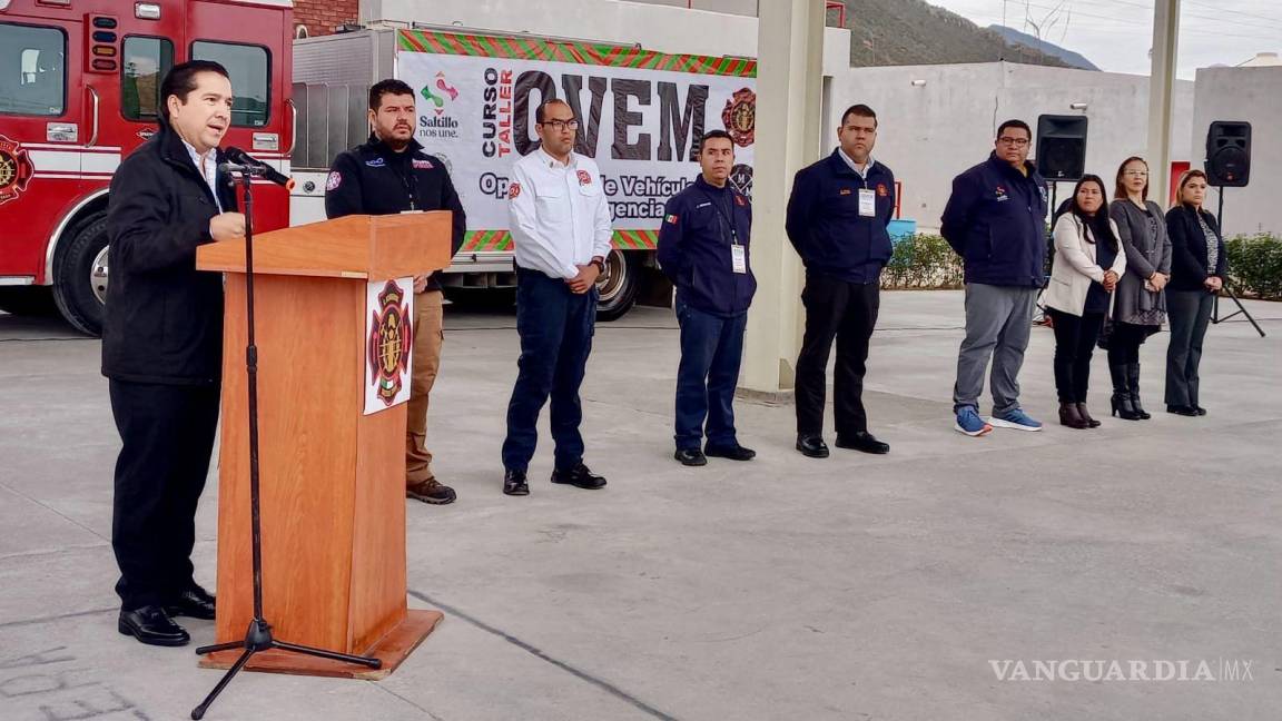 Bomberos de Saltillo ofrecen curso OVEM para personal de emergencia de Nuevo León, Jalisco y Coahuila