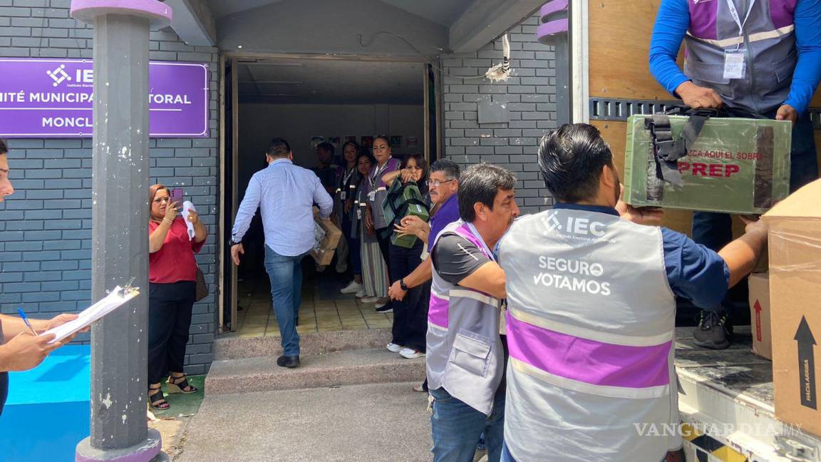 Ya en resguardo boletas electorales en Comité Municipal del IEC Monclova (video)