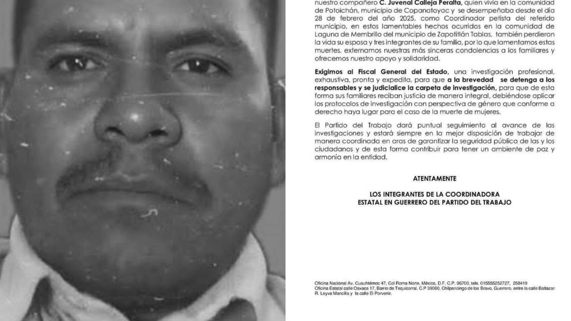 $!Comunicado de Partido del Trabajo