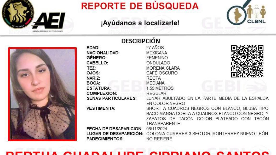 Desaparece joven en la colonia Cumbres en Monterrey, Nuevo León